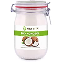 Los mejores  - Mea Vita Aceite de Coco Orgánico- Virgen y Prensado en Frío- 1L